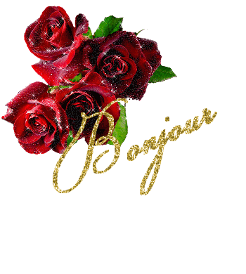 Bonjour , bouquet de roses